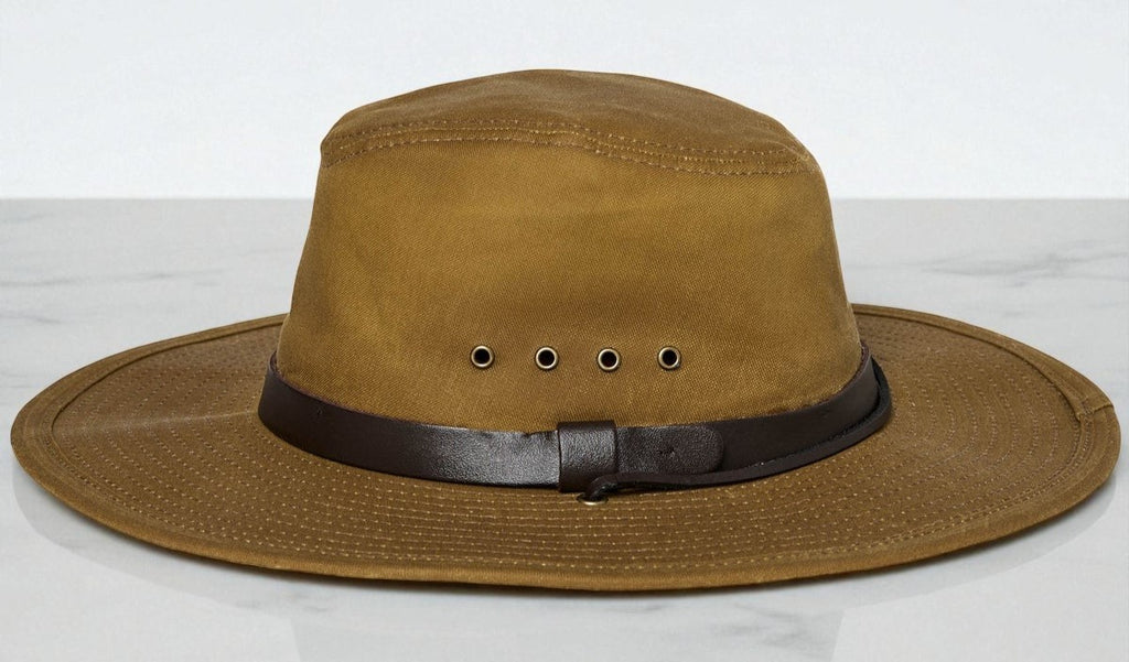 [20211129-DARK TAN] MENS FILSON TIN CLOTH BUSH 3" INCH BRIM 1ST STANDARD HAT
