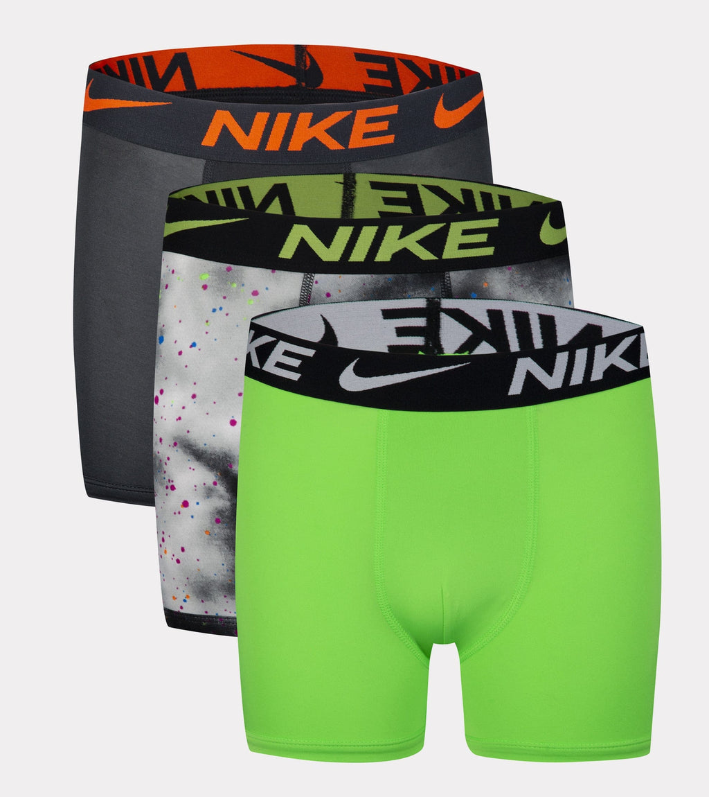 [9N0845-E7O] YOUTH NIKE ESSENTIALS BOXER BRIEFS UNDERWEAR 3 PACK