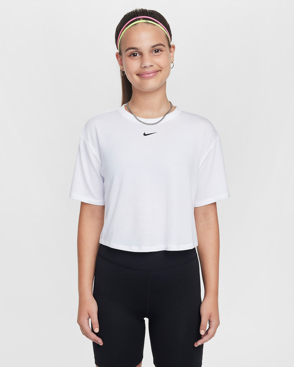 [FZ5602-100] Youth Nike ONE RELAXED SHORT SLEEVE Dri-Fit Top Tee Shirt