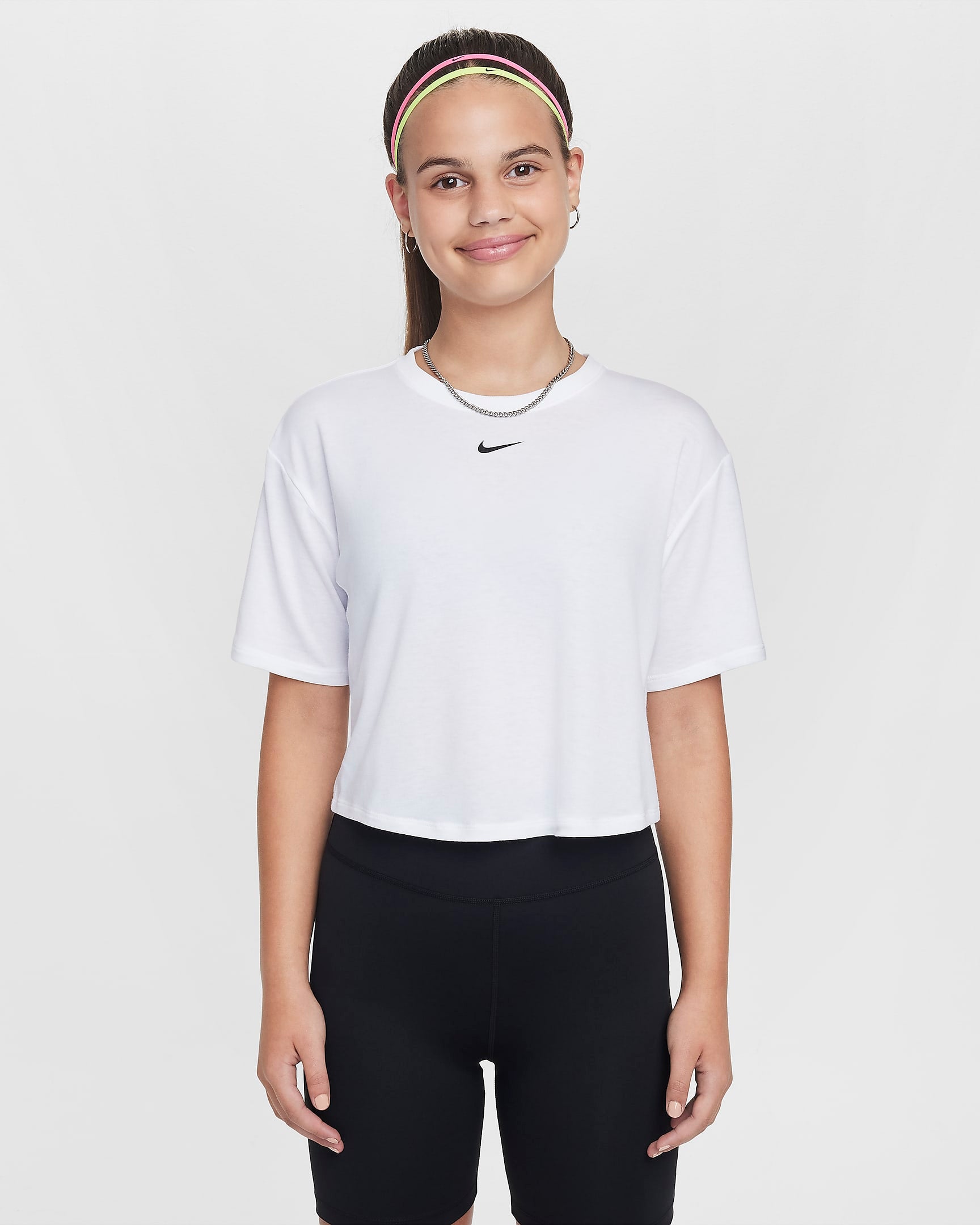 [FZ5602-100] Youth Nike ONE RELAXED SHORT SLEEVE Dri-Fit Top Tee Shirt