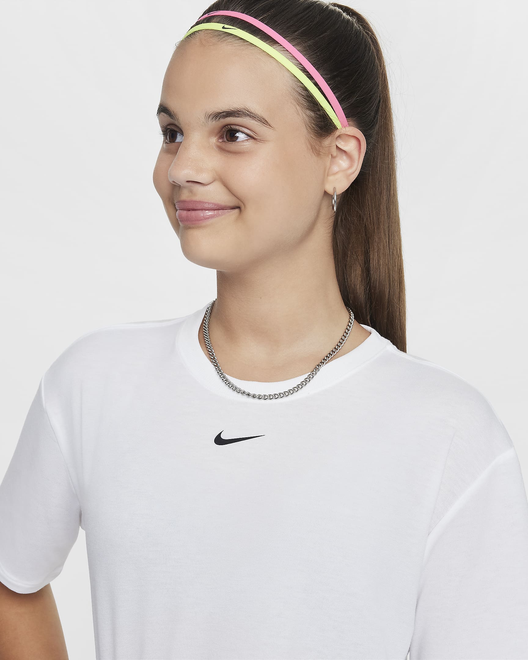 [FZ5602-100] Youth Nike ONE RELAXED SHORT SLEEVE Dri-Fit Top Tee Shirt