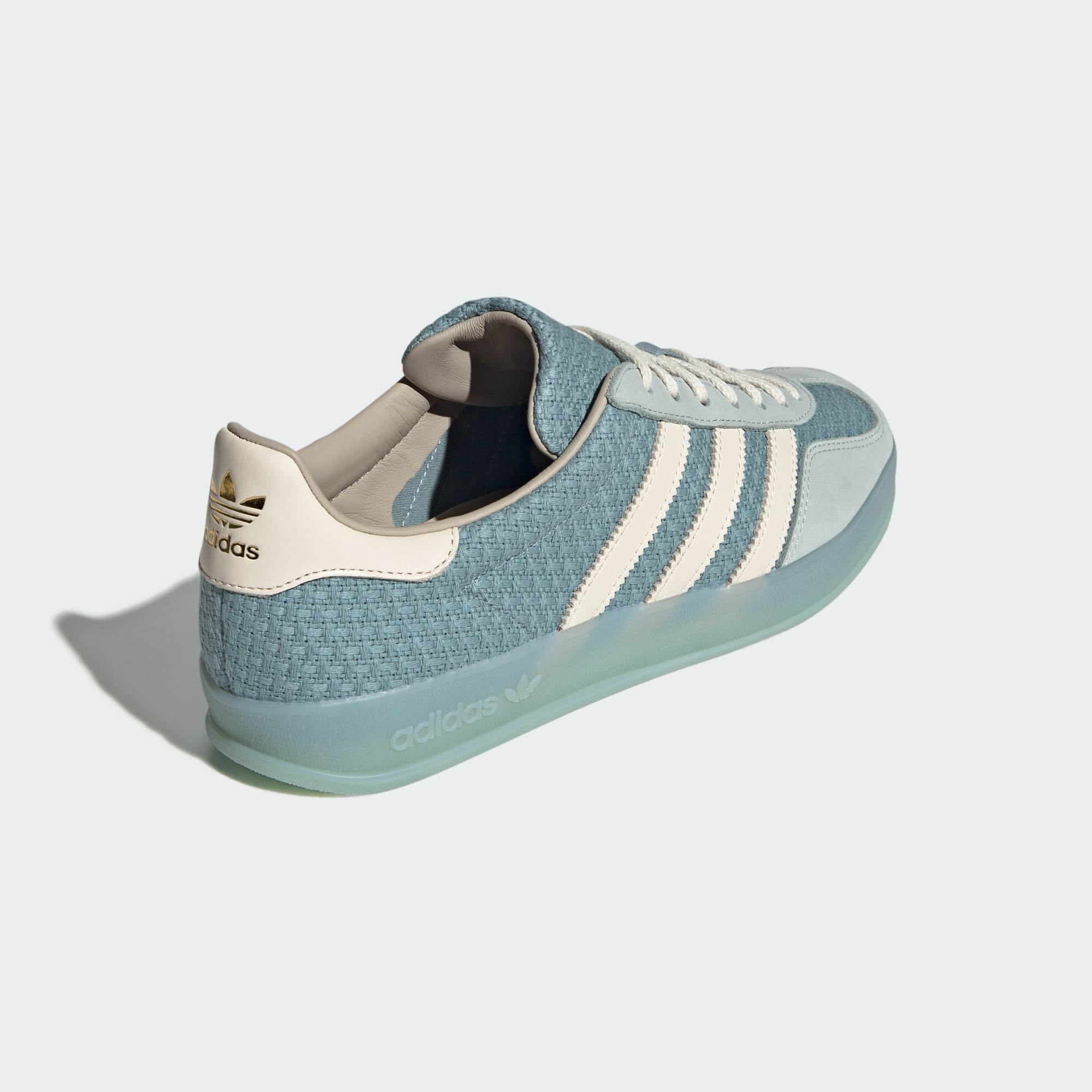 [JR8852] MENS ADIDAS GAZELLE INDOOR 'COTTON WEAVE PACK - LIGHT BLUE'
