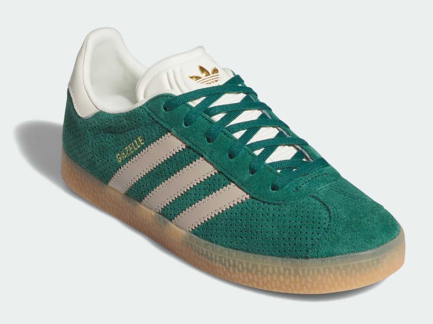 [IF7157] GRADE SCHOOL ADIDAS GAZELLE 'WONDER BEIGE COLLEGIATE GREEN (GS)'