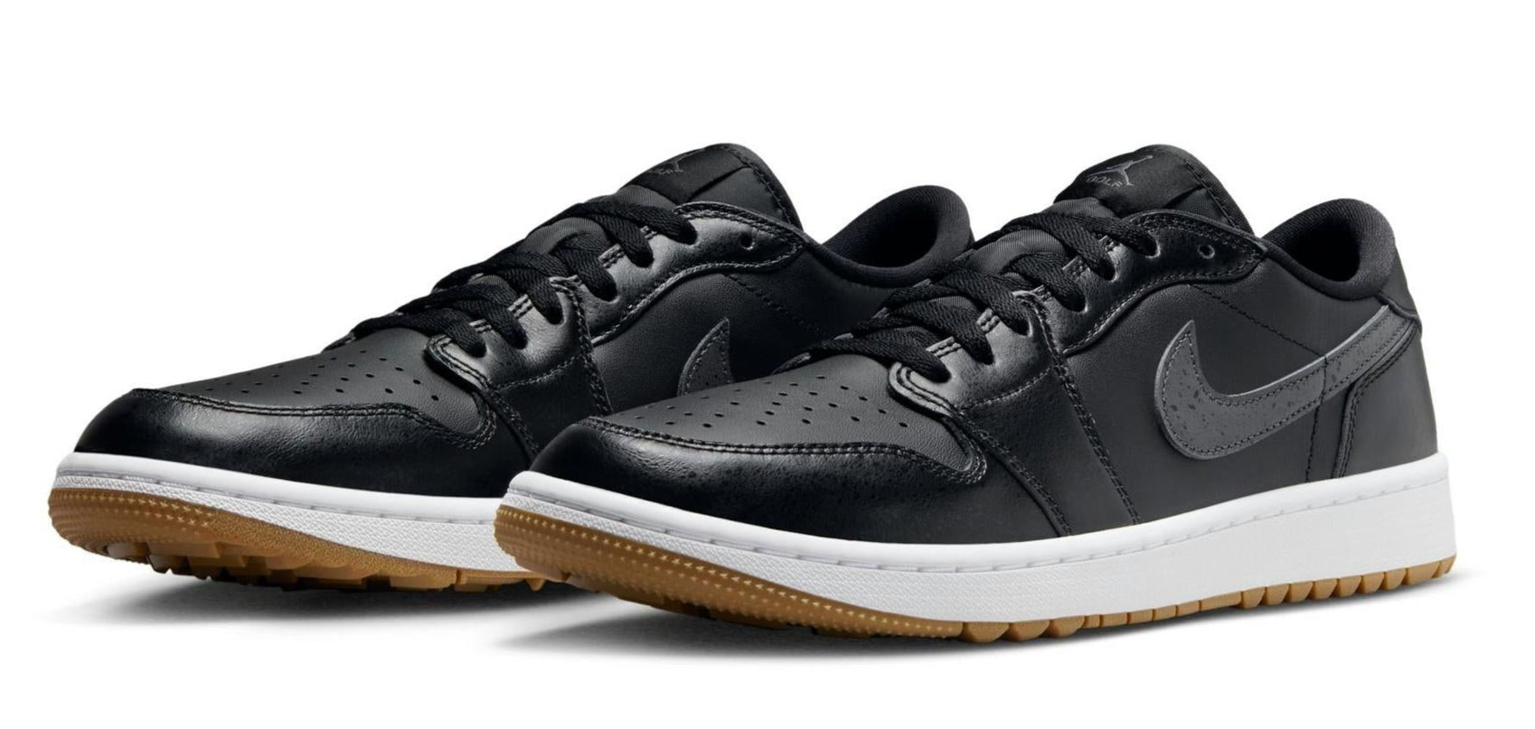 [DD9315-005] MENS AIR JORDAN RETRO 1 LOW GOLF 'BLACK GUM'