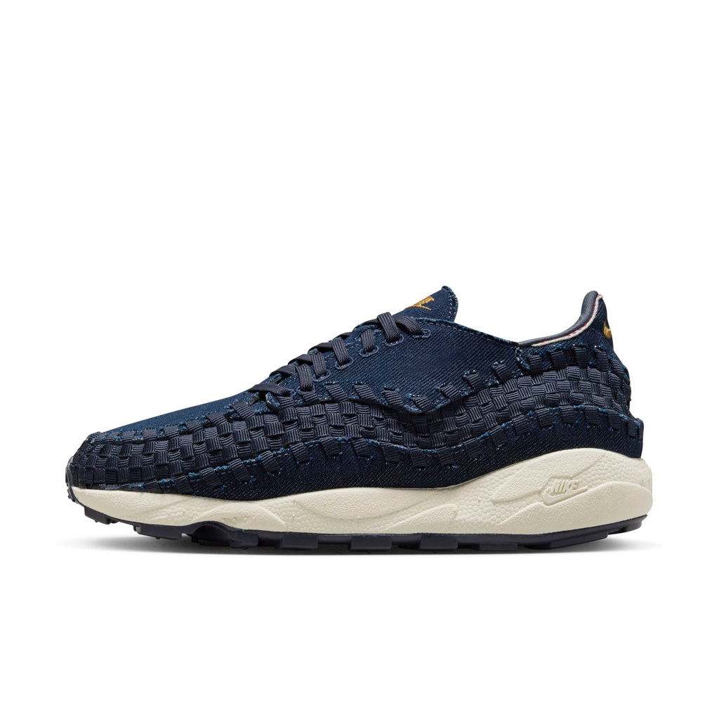 [HF1759-400] WOMENS NIKE AIR FOOTSCAPE WOVEN 'RAW DENIM OBSIDIAN'