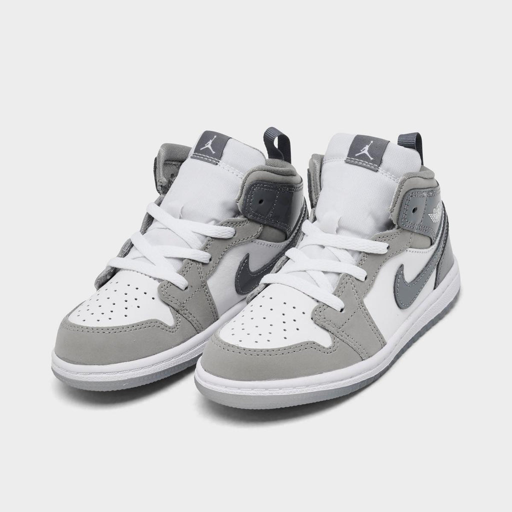 [HF3195-100] TODDLERS AIR JORDAN RETRO 1 MID SE 'WHITE COOL GREY'