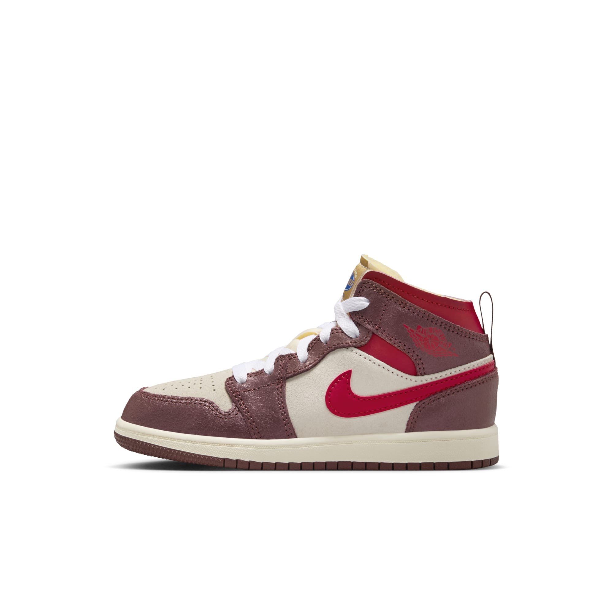 [HF3198-100] Preschool Air Jordan Retro 1 Mid SE 'Bread Butter & Sole'