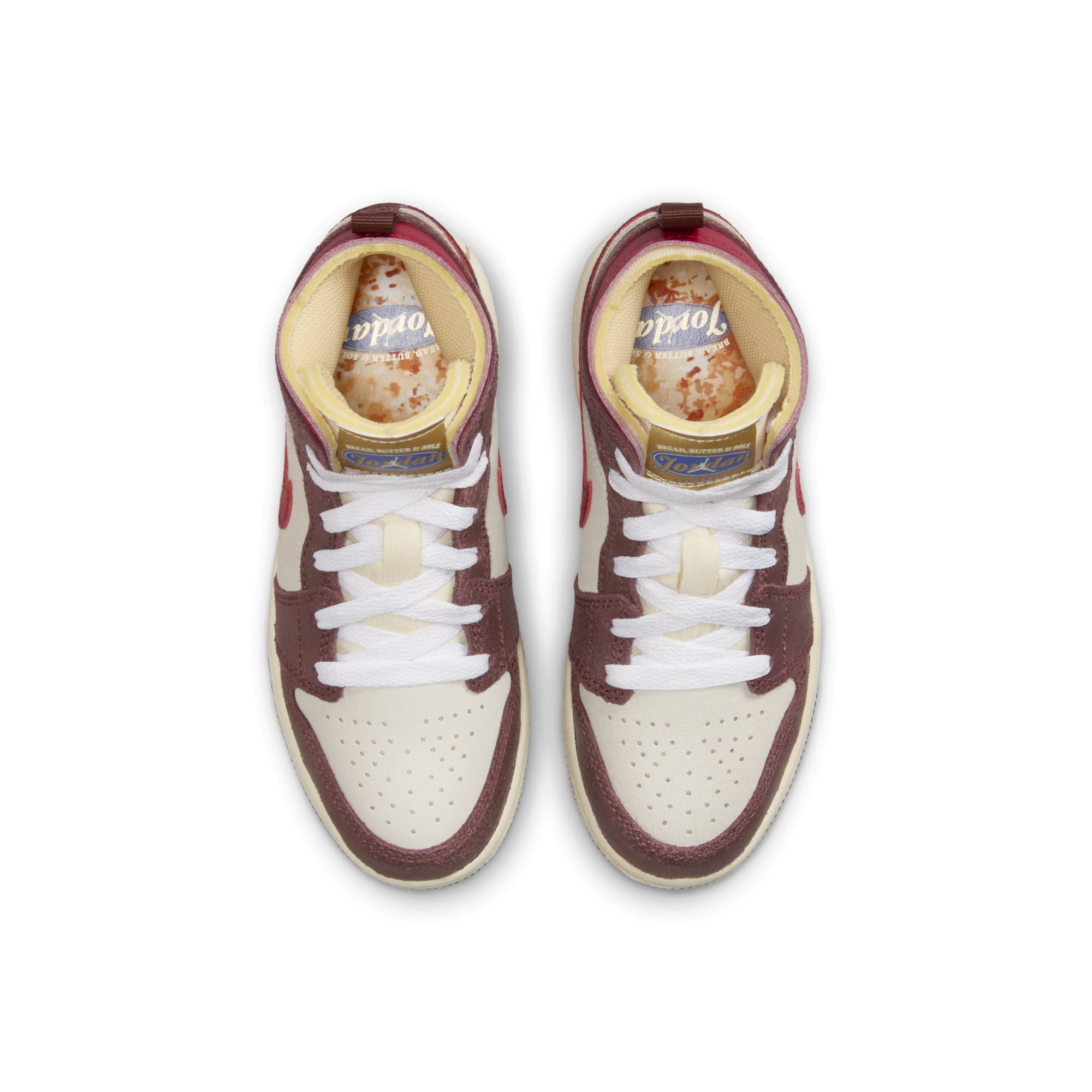 [HF3198-100] Preschool Air Jordan Retro 1 Mid SE 'Bread Butter & Sole'