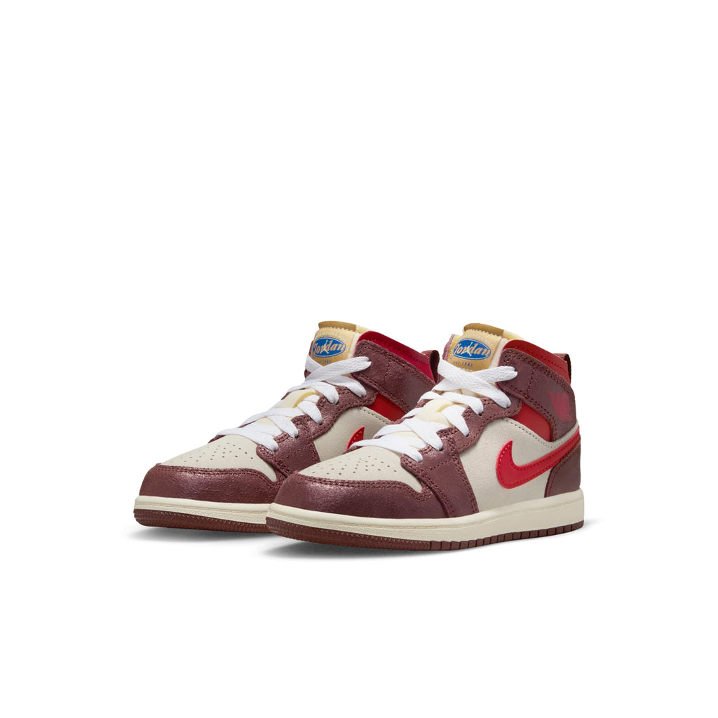 [HF3198-100] Preschool Air Jordan Retro 1 Mid SE 'Bread Butter & Sole'