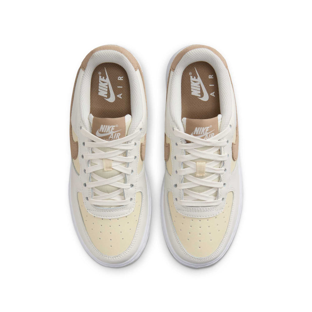 [HF5349-100] GRADE SCHOOL NIKE AIR FORCE 1 LOW LV8 5 'SAIL COCONUT MILK WHITE KHAKI (GS)'