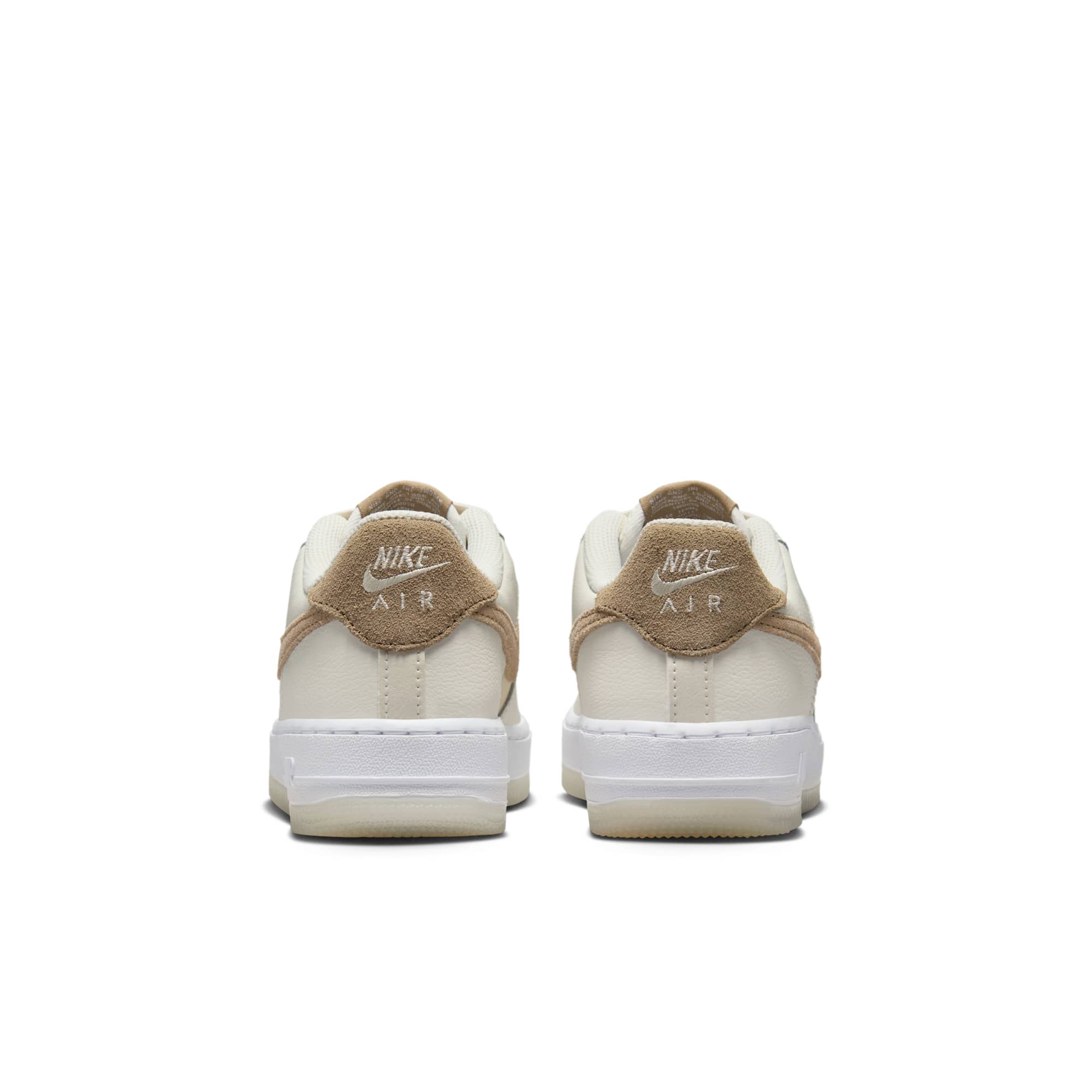 [HF5349-100] GRADE SCHOOL NIKE AIR FORCE 1 LOW LV8 5 'SAIL COCONUT MILK WHITE KHAKI (GS)'