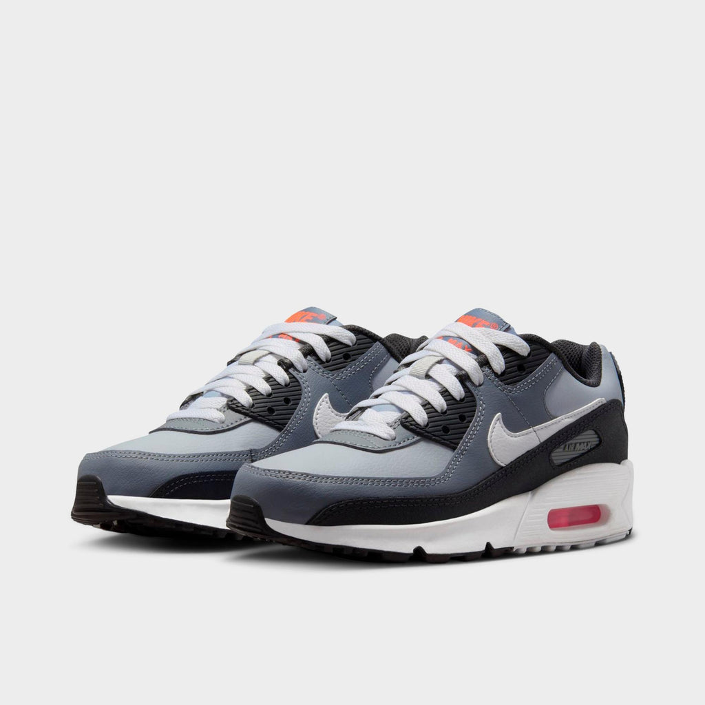 [HF6358-007] GRADE SCHOOL NIKE AIR MAX 90 'WOLF GREY COOL GREY ANTHRACITE WHITE (GS)'