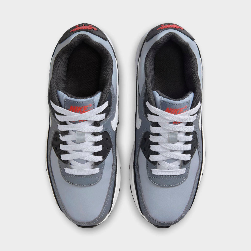 [HF6358-007] GRADE SCHOOL NIKE AIR MAX 90 'WOLF GREY COOL GREY ANTHRACITE WHITE (GS)'