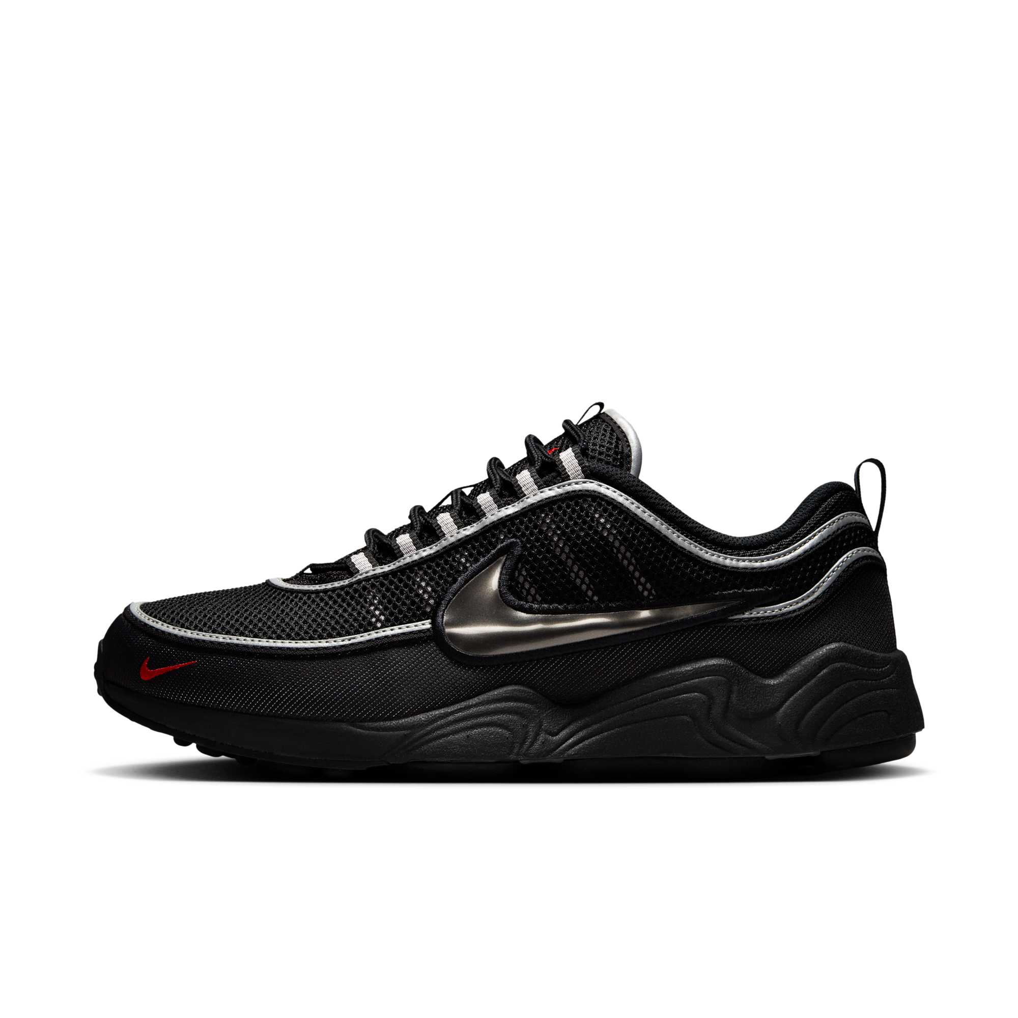 [HF9117-002] MENS NIKE AIR ZOOM SPIRIDON 'BLACK METALLIC SILVER'