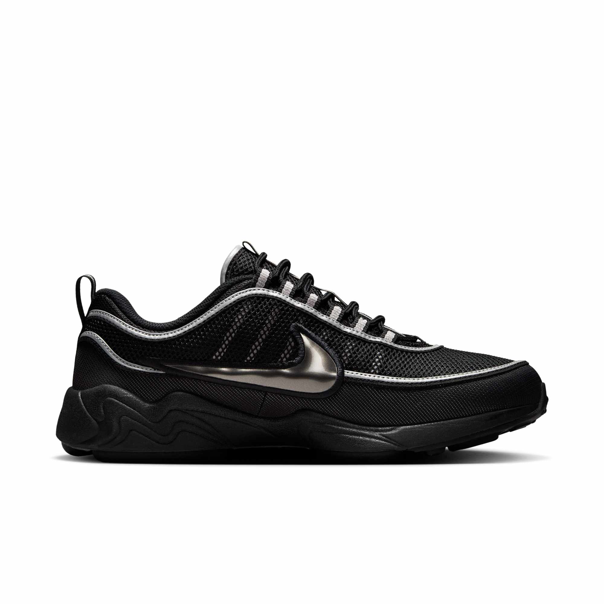 [HF9117-002] MENS NIKE AIR ZOOM SPIRIDON 'BLACK METALLIC SILVER'