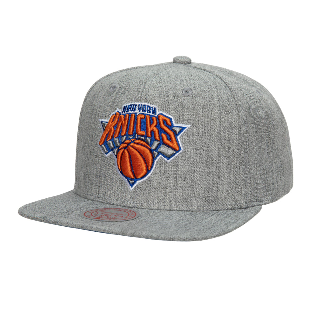 MENS MITCHELL & NESS NBA TEAM HEATHER 2.0 SNAPBACK KNICKS