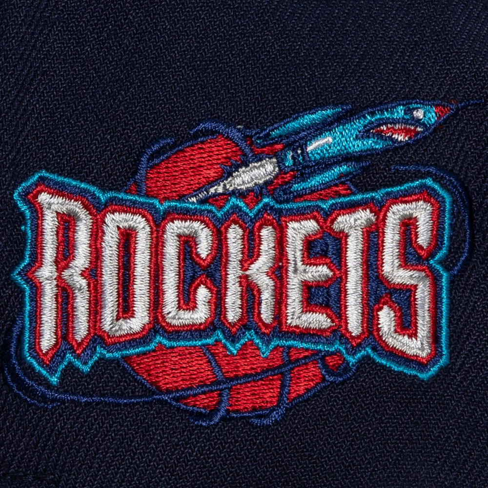 MENS MITCHELL & NESS NBA SHREDDER STRETCH SNAPBACK HWC ROCKETS - BLUE