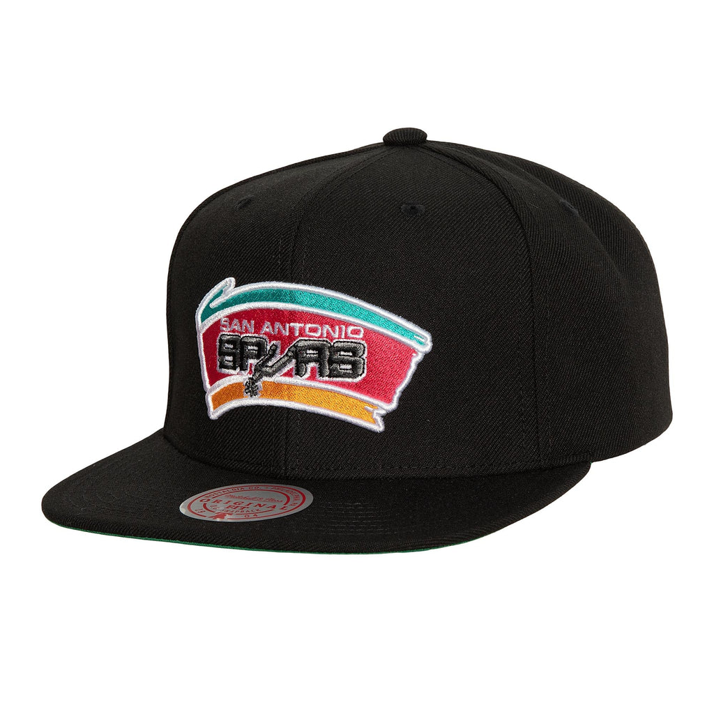 MENS MITCHELL & NESS NBA CONFERENCE PATCH SNAPBACK HWC SPURS - BLACK