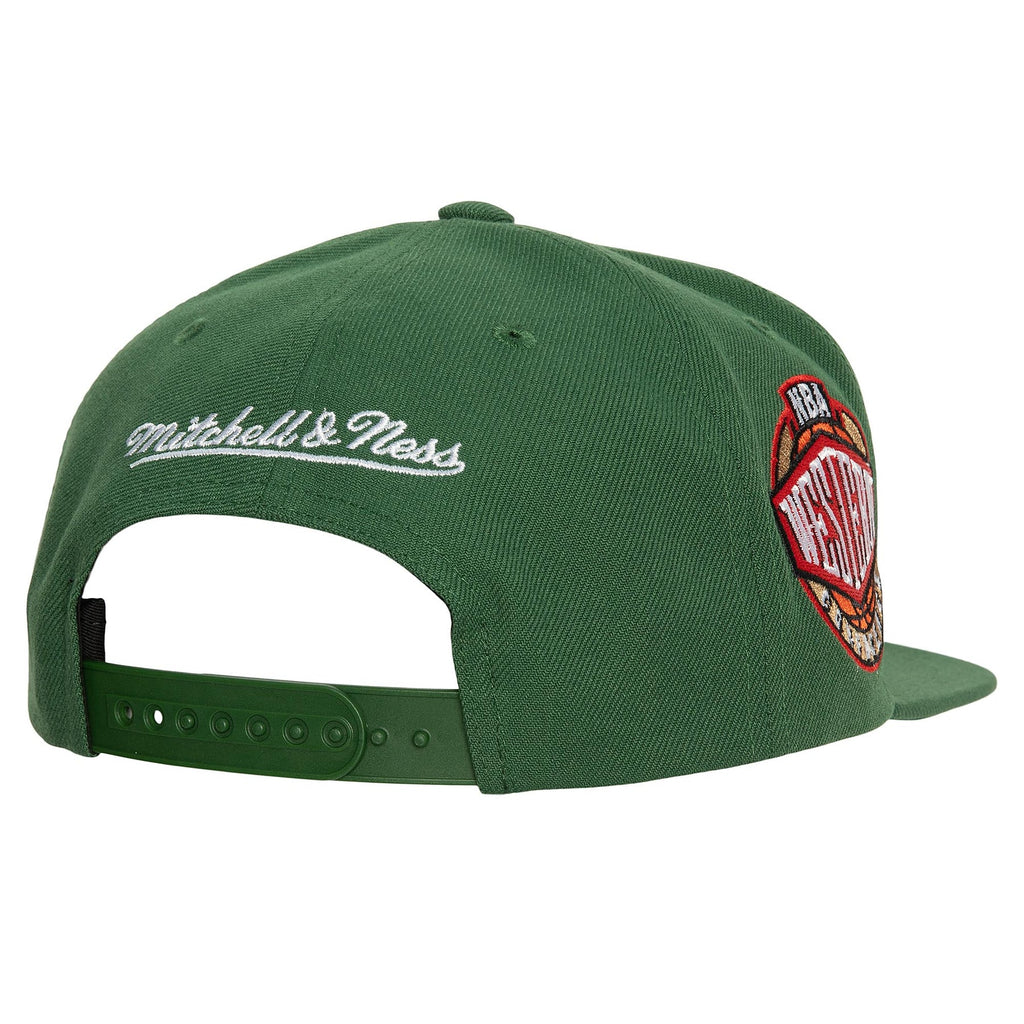 MENS MITCHELL & NESS NBA CONFERENCE PATCH SNAPBACK HWC SUPERSONICS - GREEN