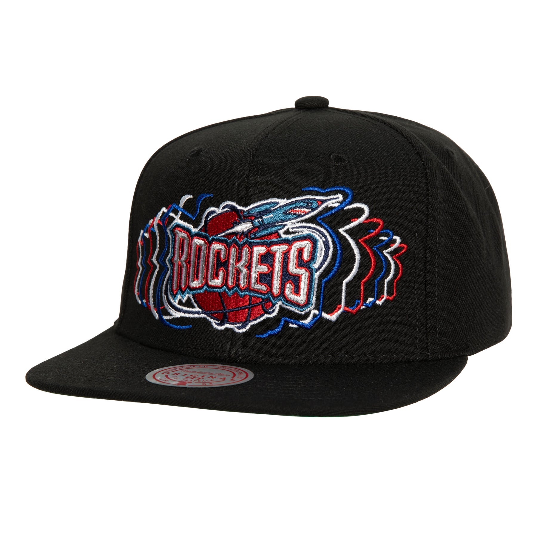 MENS MITCHELL & NESS NBA TEAM VIBES SNAPBACK HWC ROCKETS - BLACK