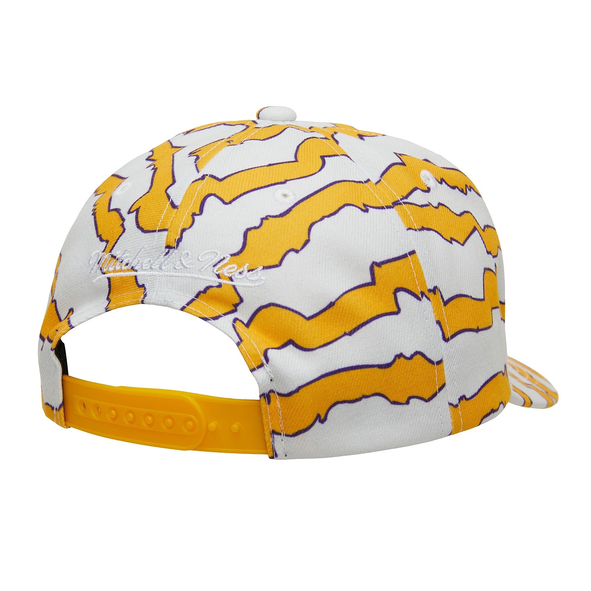MENS MITCHELL & NESS NBA KROOKZ PRO SNAPBACK LAKERS - WHITE-YELLOW