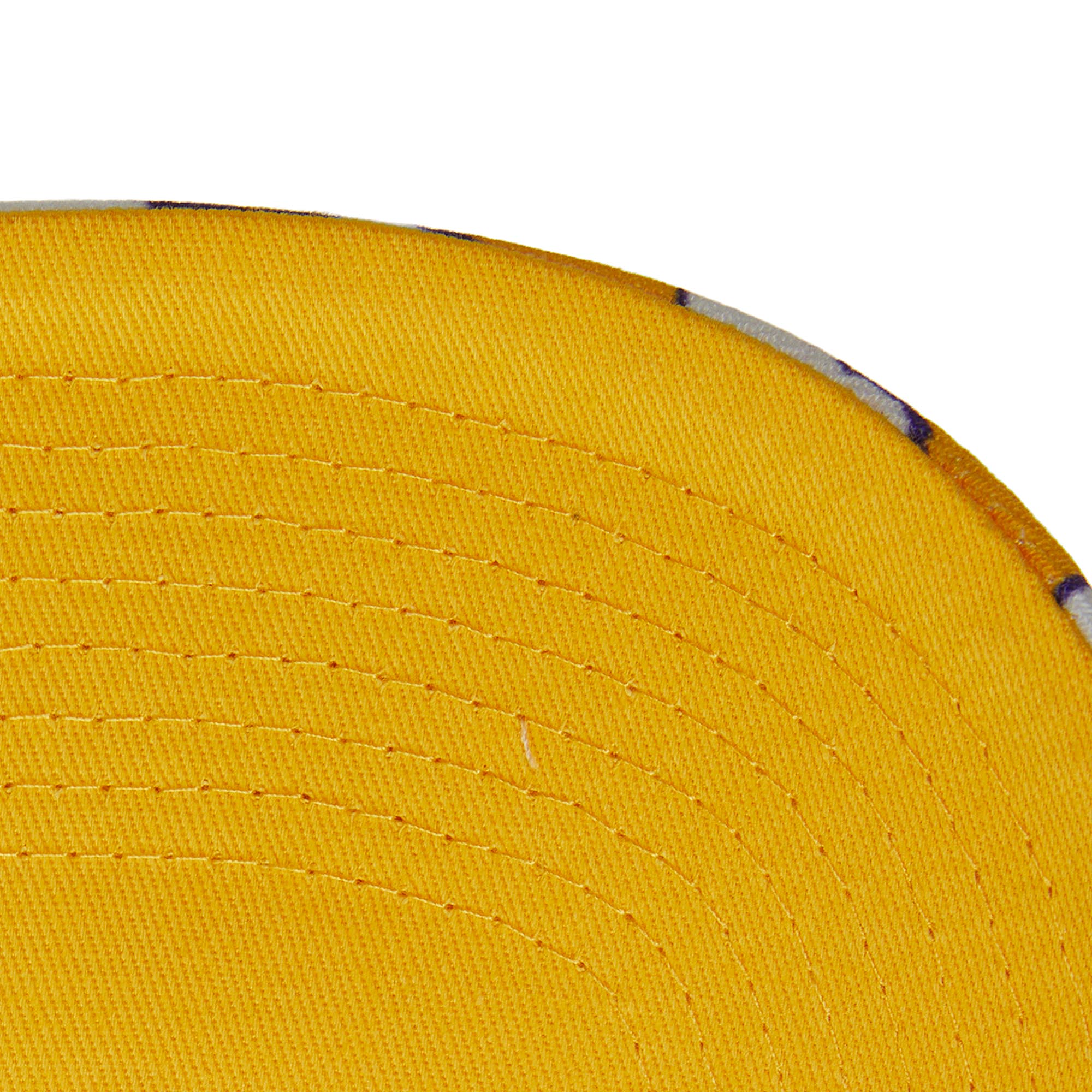 MENS MITCHELL & NESS NBA KROOKZ PRO SNAPBACK LAKERS - WHITE-YELLOW