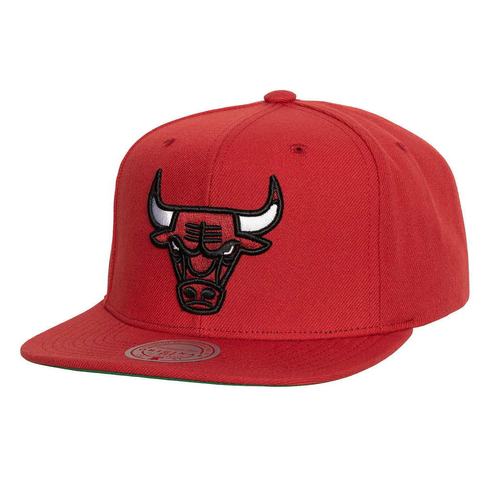 MENS MITCHELL & NESS NBA CONFERENCE PATCH SNAPBACK BULLS - RED