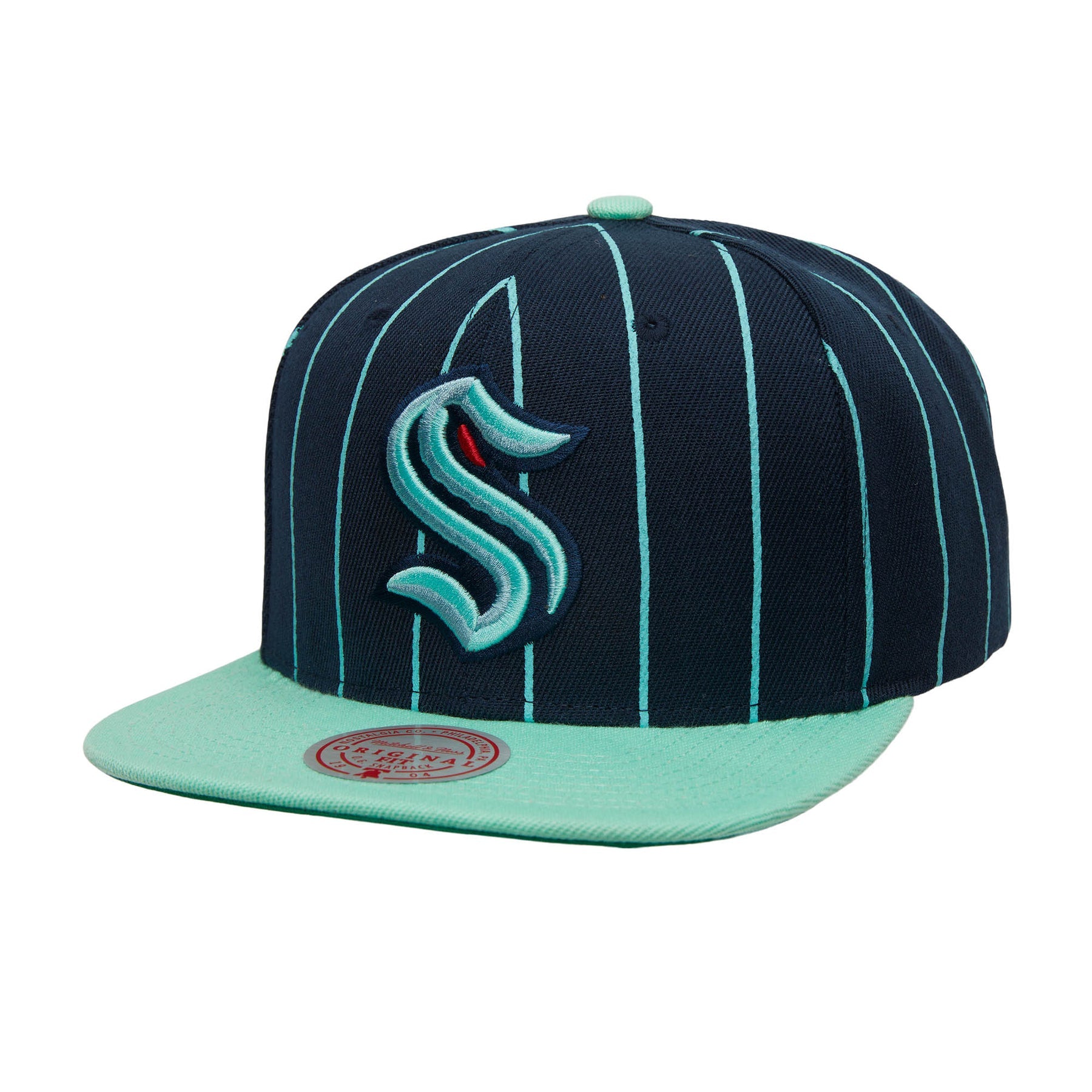 Mens Mitchell & Ness NHL TEAM PIN SNAPBACK KRAKEN