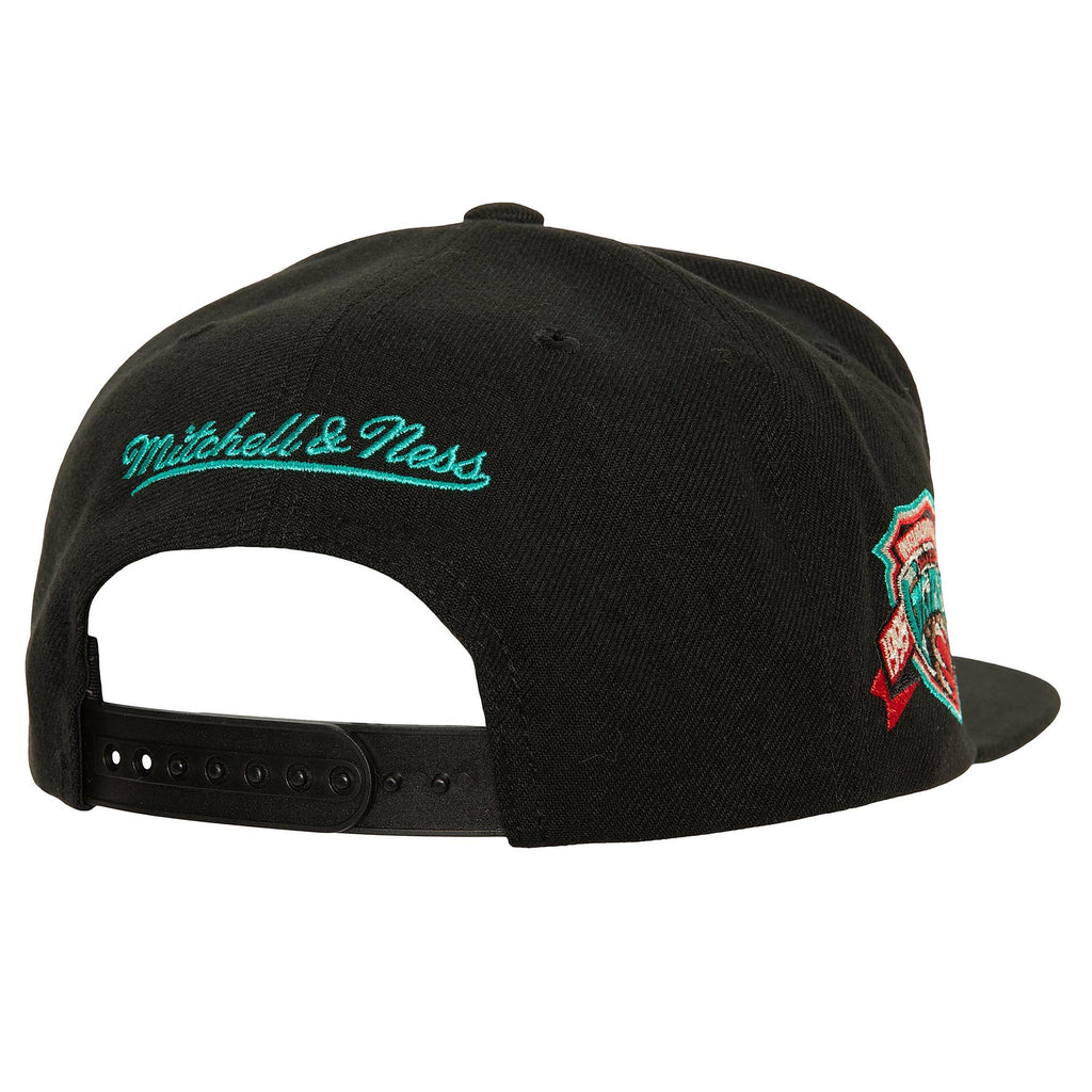 MENS MITCHELL & NESS NBA WATCH ME SHINE SNAPBACK HWC GRIZZLIES - BLACK