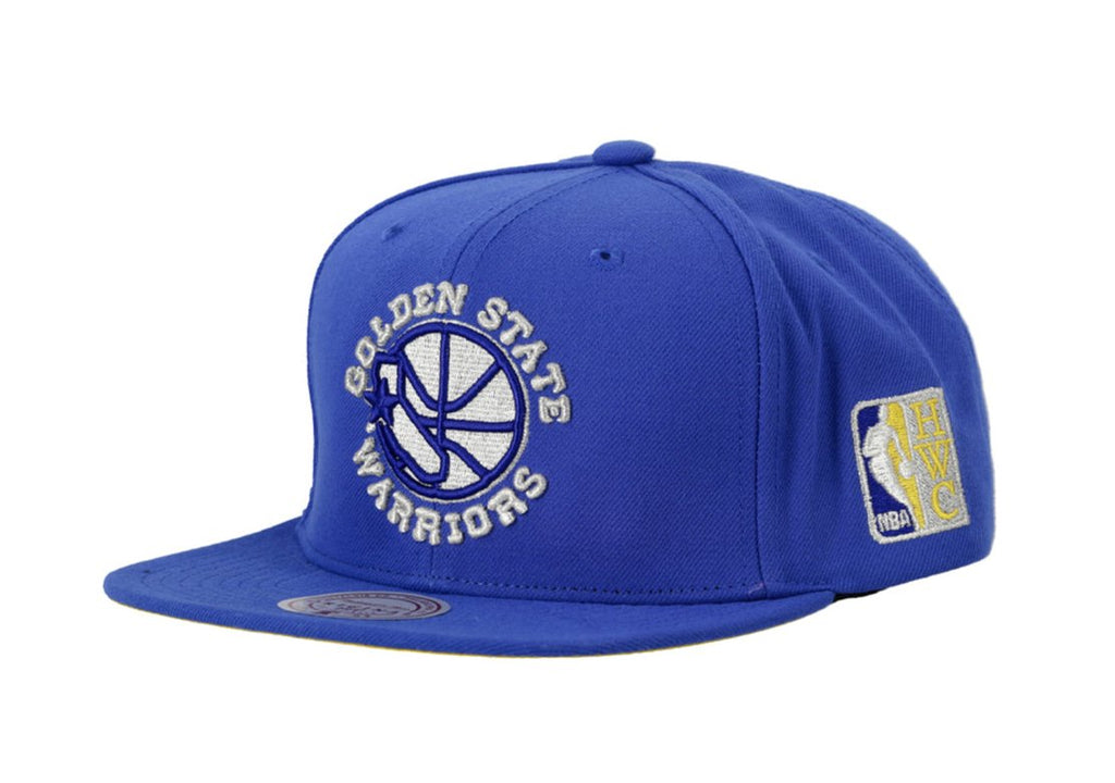 MENS MITCHELL & NESS NBA WATCH ME SHINE SNAPBACK HWC WARRIORS - ROYAL
