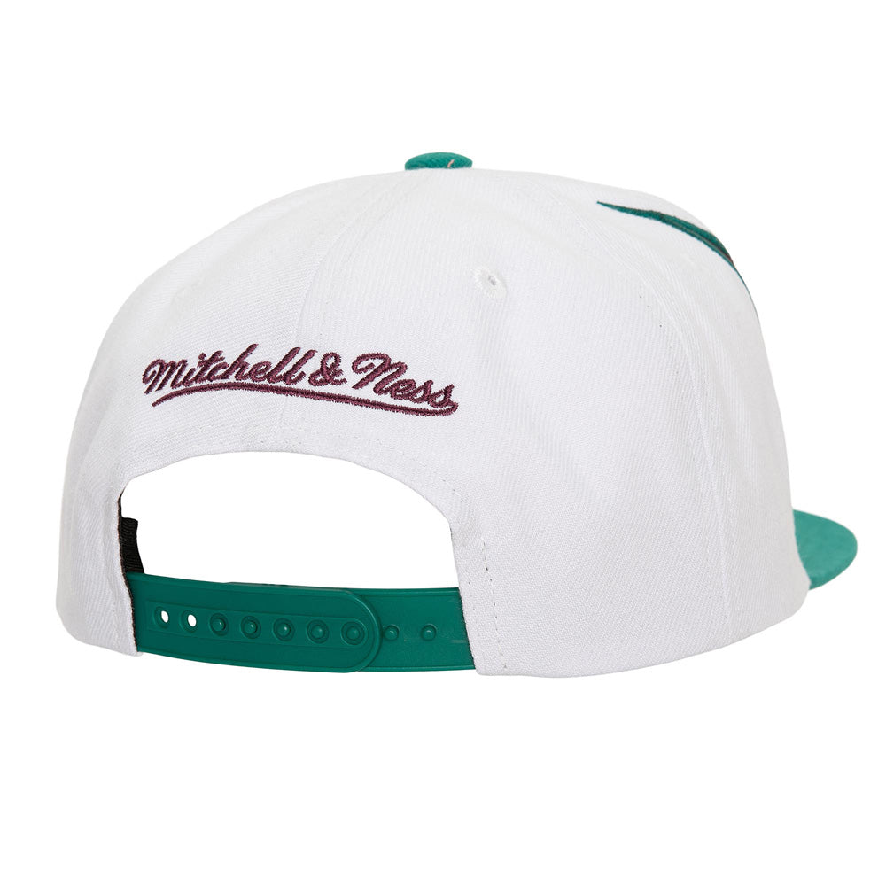 MENS MITCHELL & NESS NHL WAVERUNNER SNAPBACK VNTG DUCKS - WHITE