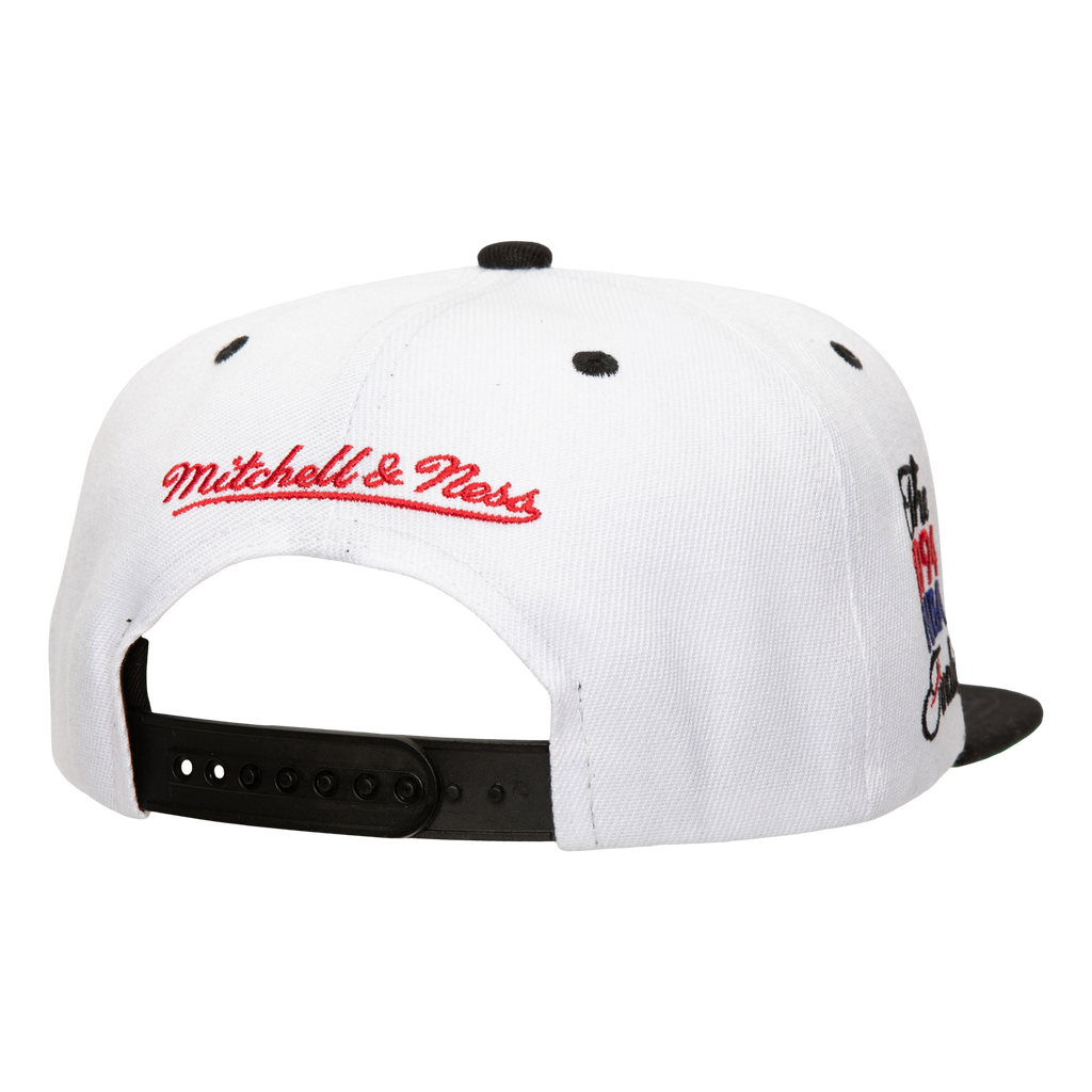 MENS MITCHELL & NESS NBA CHAMP SERIES SNAPBACK HWC ROCKETS - WHITE