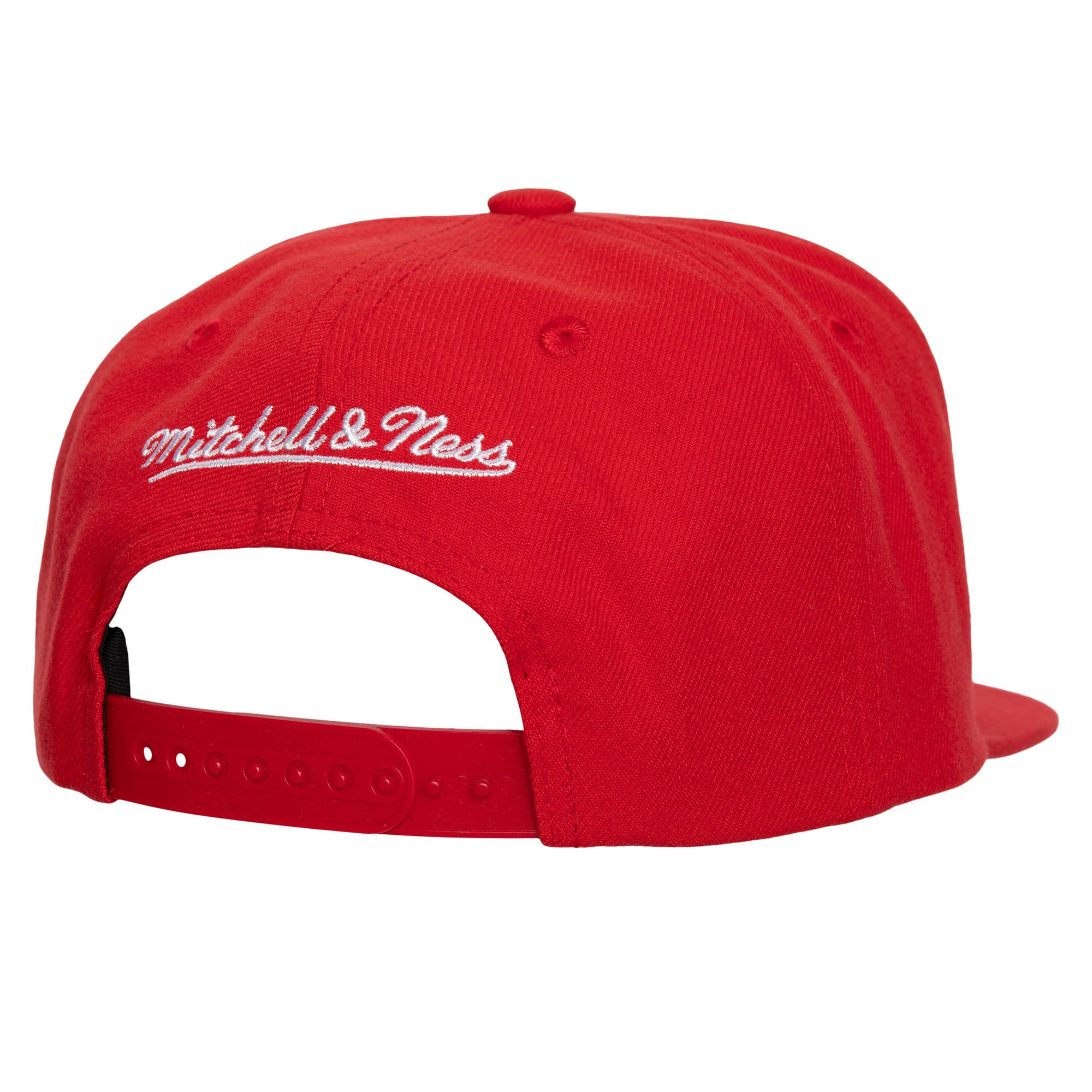 MENS MITCHELL & NESS NBA FULL FRONTAL SNAPBACK BULLS - RED