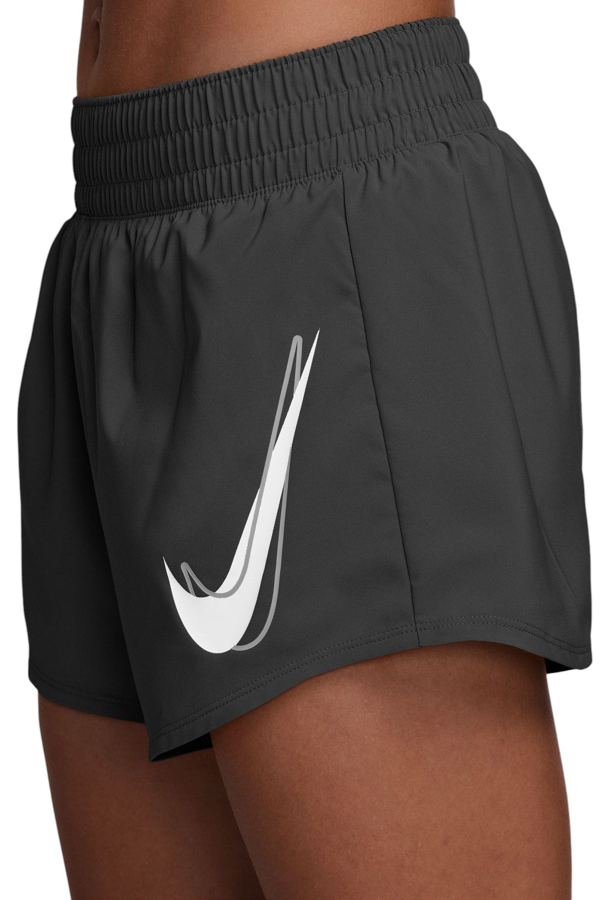 [FN2601-010] Womens Nike NK ONE SWOOSH HBR DRI-FIT MID-RISE BRIEF-LINED SHORTS