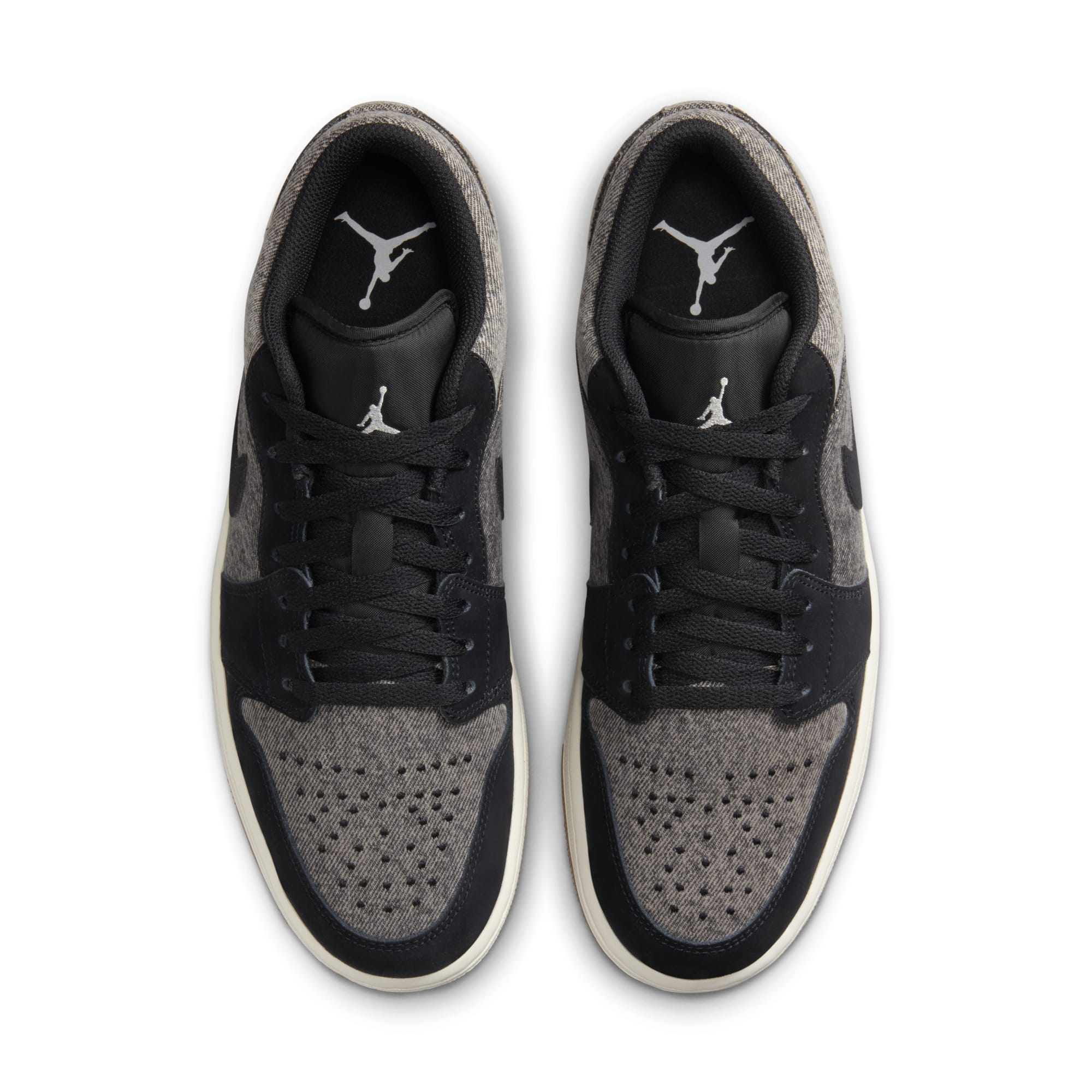 [HJ4360-001] Mens Air Jordan RETRO 1 LOW SE 'BLACK DENIM'