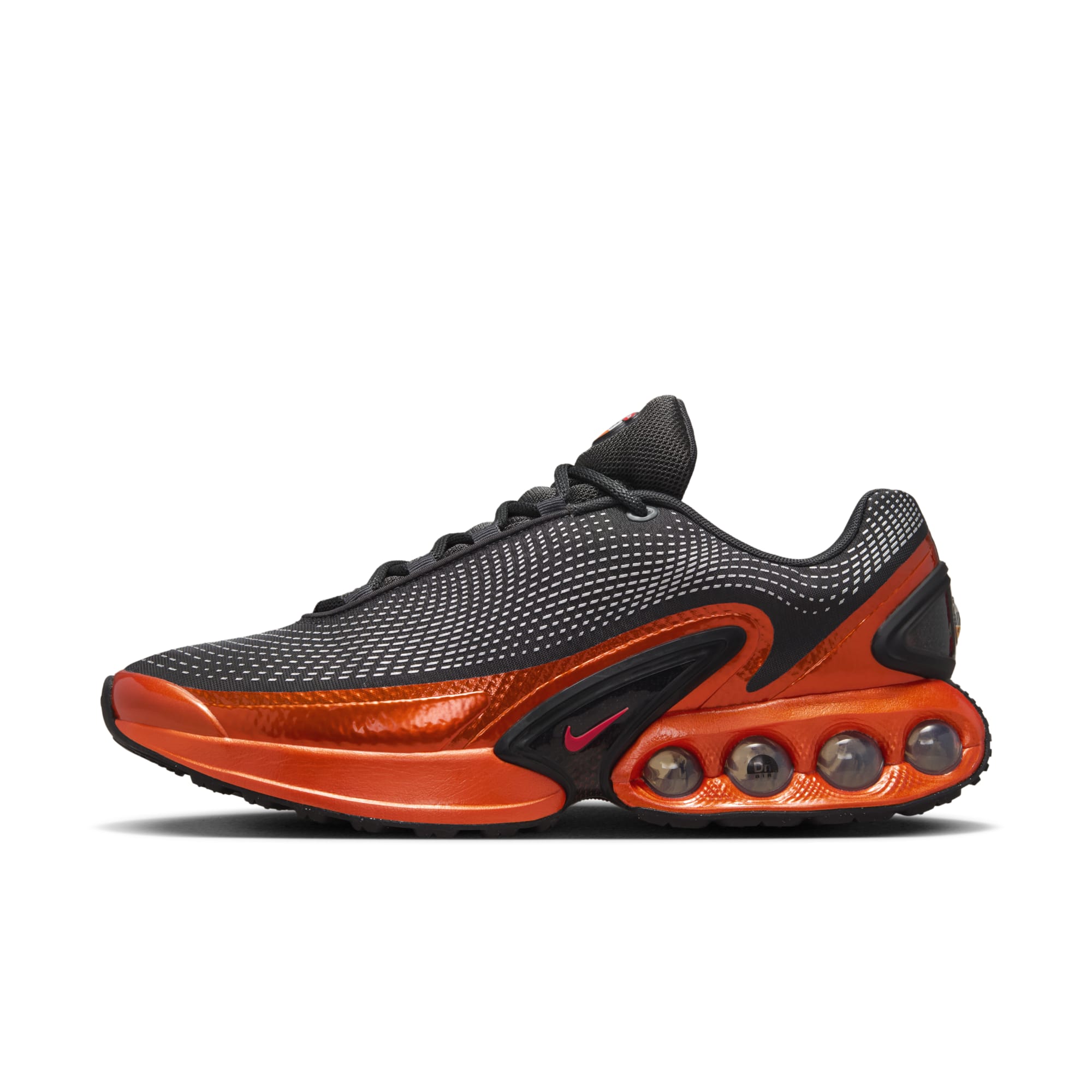 [HJ6695-001] MENS NIKE AIR MAX DN QS 'DARK SMOKE GREY SALSA RED'