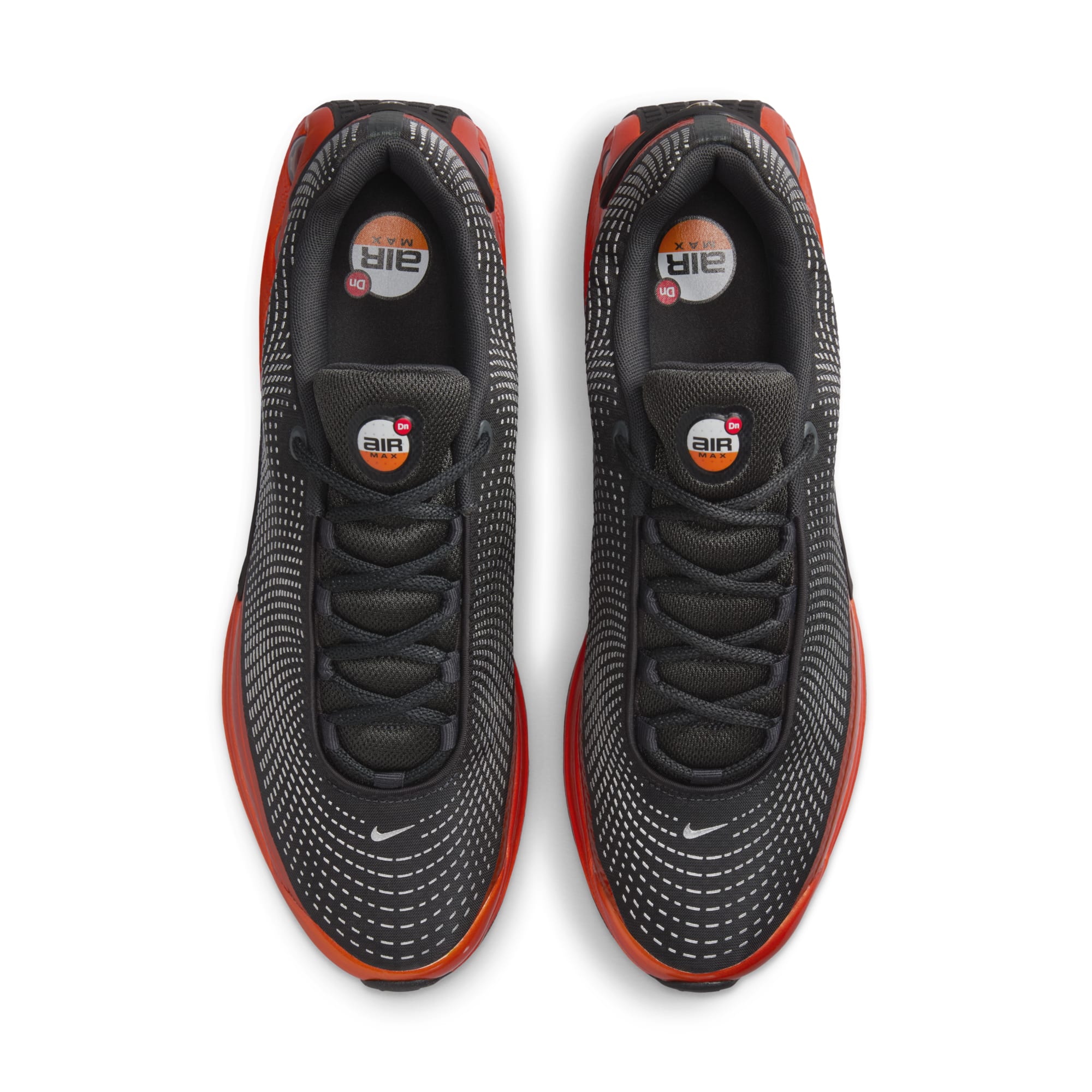 [HJ6695-001] MENS NIKE AIR MAX DN QS 'DARK SMOKE GREY SALSA RED'