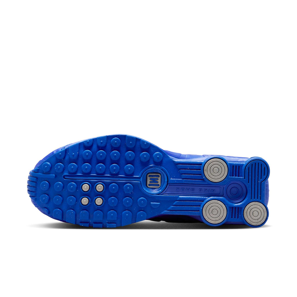 [HJ7303-445] Womens Nike Shox R4 'Racer Blue Metallic Silver'