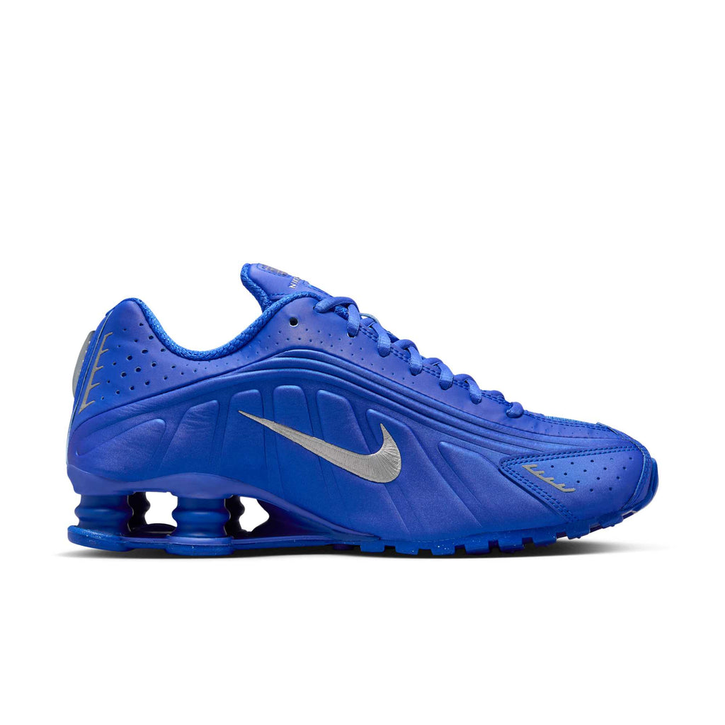 [HJ7303-445] Womens Nike Shox R4 'Racer Blue Metallic Silver'