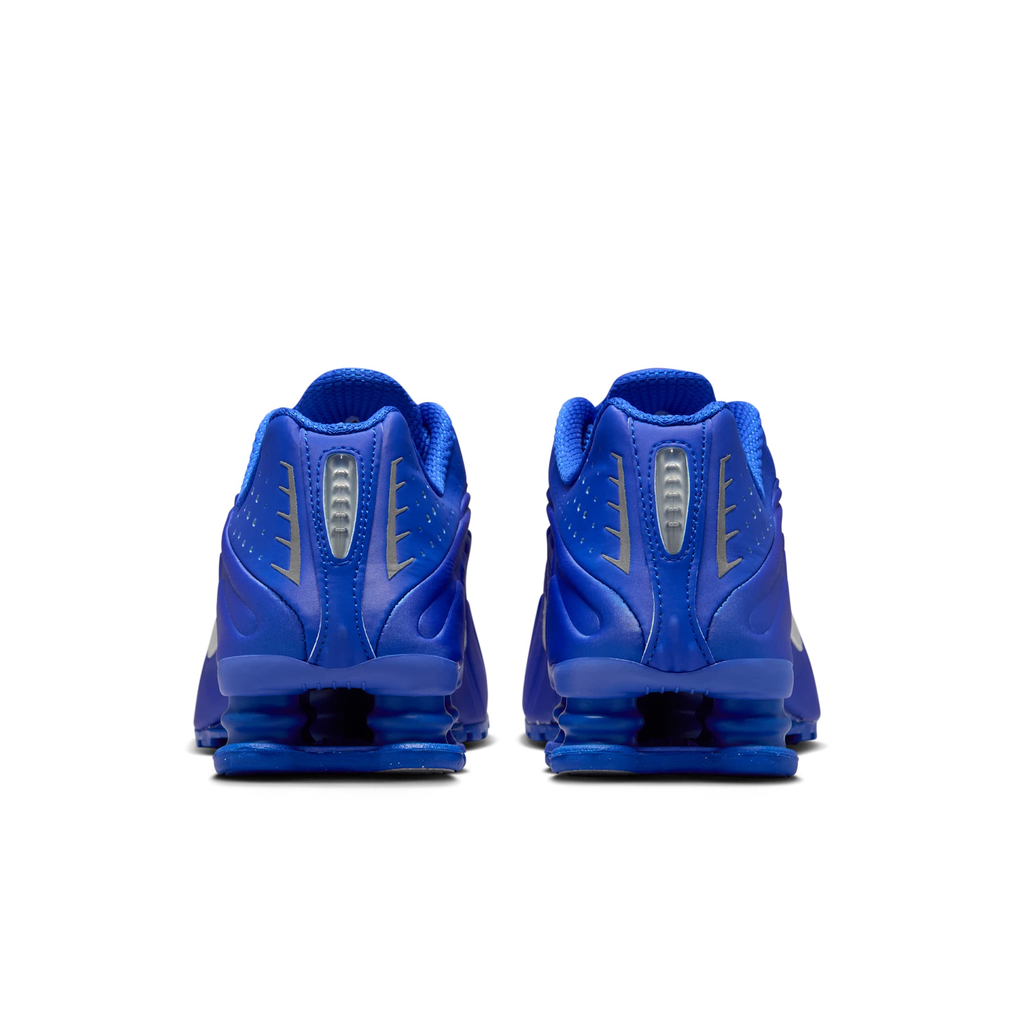 [HJ7303-445] Womens Nike Shox R4 'Racer Blue Metallic Silver'
