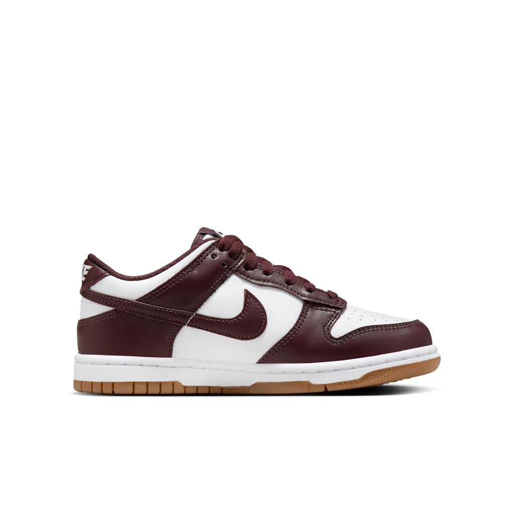 [HJ9282-100] GRADE SCHOOL NIKE DUNK LOW 'BURGUNDY CRUSH GUM (GS)'