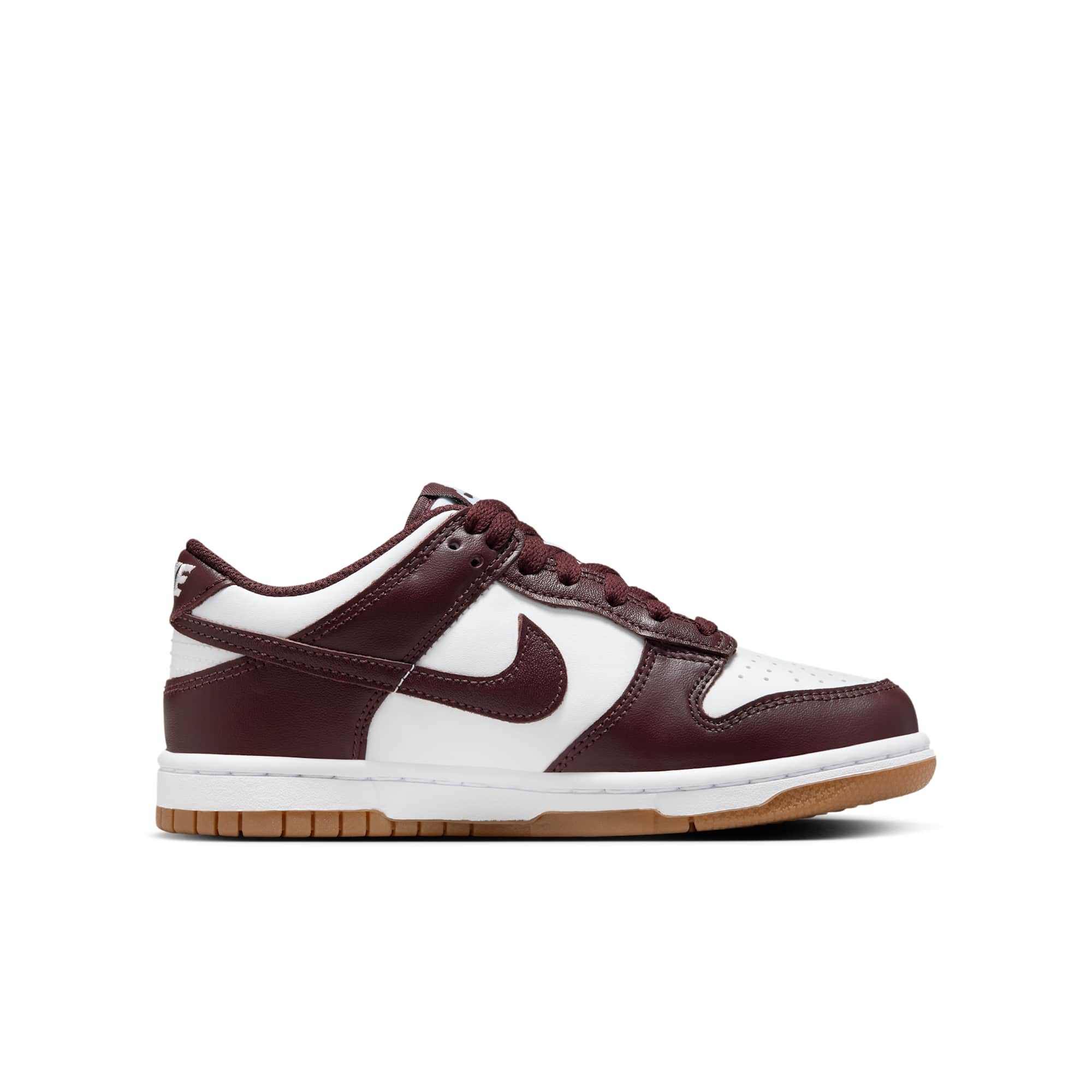 [HJ9282-100] GRADE SCHOOL NIKE DUNK LOW 'BURGUNDY CRUSH GUM (GS)'