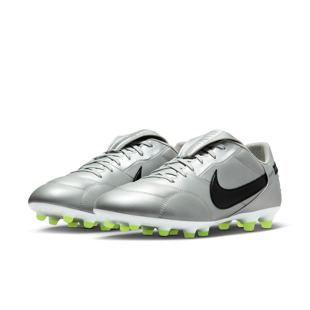 [HM0265-004] MENS NIKE THE PREMIER III U FG 'METALLIC SILVER VOLT'