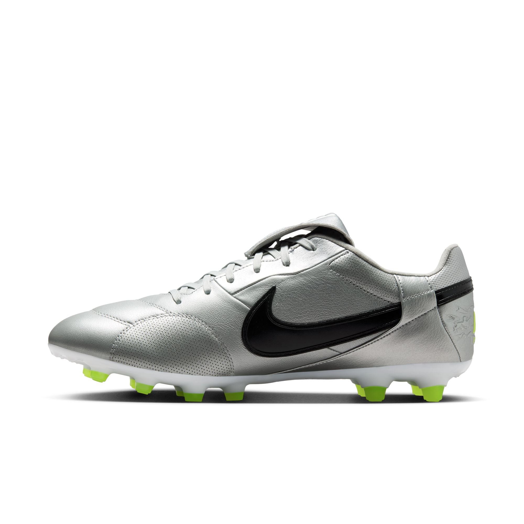 [HM0265-004] MENS NIKE THE PREMIER III U FG 'METALLIC SILVER VOLT'