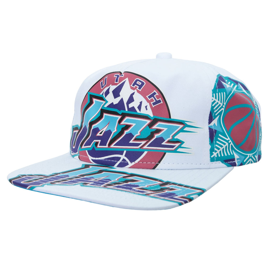 MENS MITCHELL & NESS NBA IN YOUR FACE DEADSTOCK HWC JAZZ - WHITE