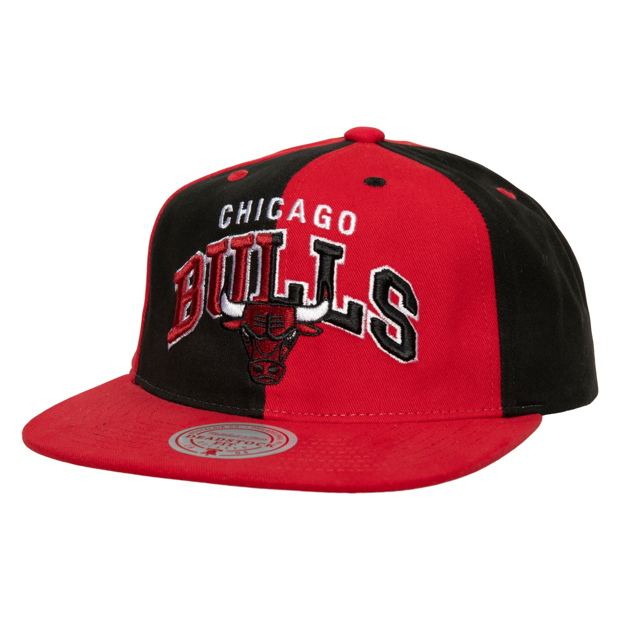 MENS MITCHELL & NESS NBA PINWHEEL OF FORTUNE DEADSTOCK BULLS - RED-BLACK