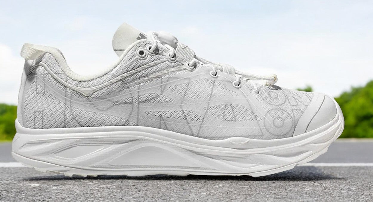 [1134452-WWH] Mens Hoka One One ORIGINS 'WHITE GREY'