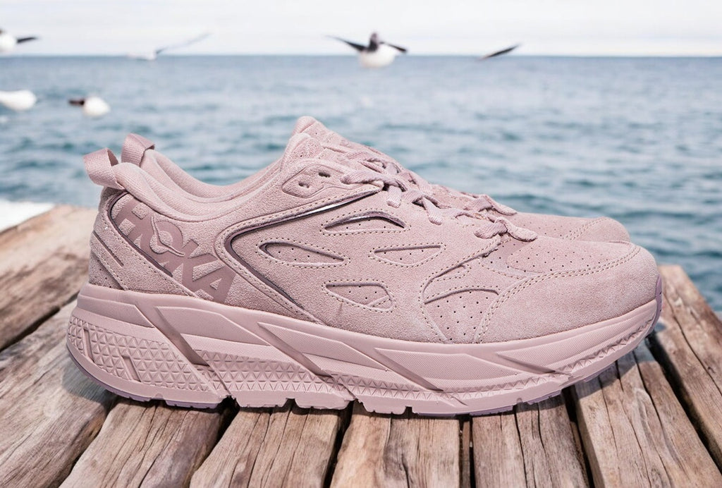 [1122571-PMV] Mens Hoka One One CLIFTON L SUEDE 'PALE MAUVE'