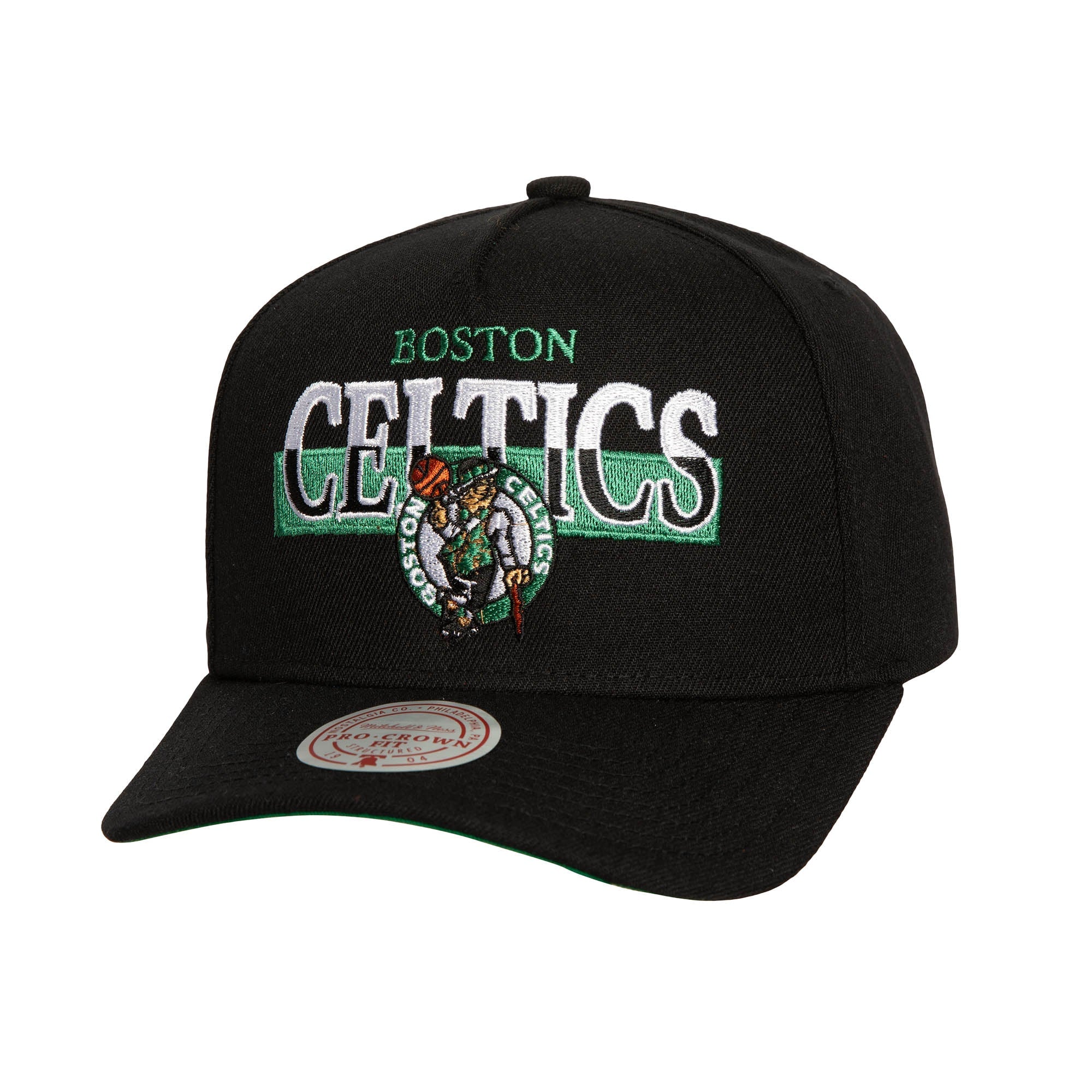 MENS MITCHELL & NESS NBA PANOREC PRO SNAPBACK CELTICS