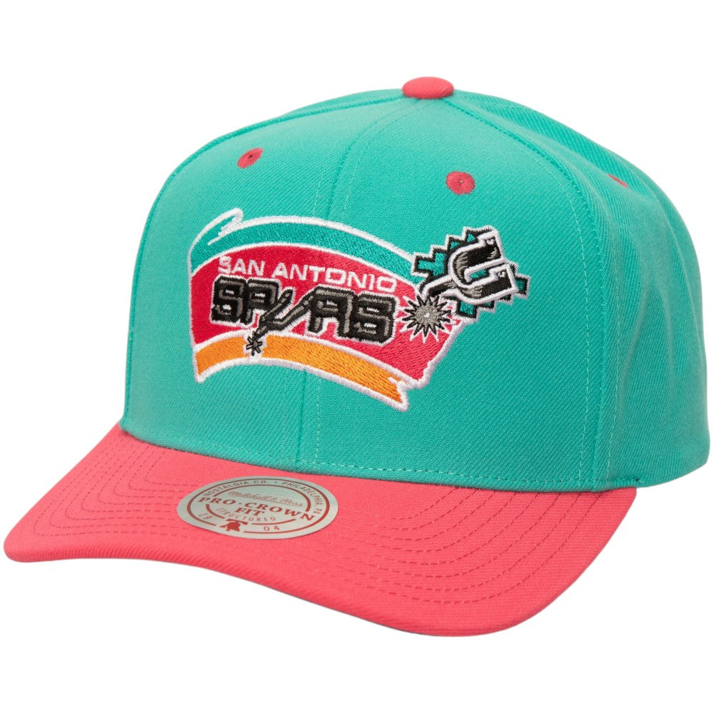 MENS MITCHELL & NESS NBA ALL IN 2.0 PRO SNAPBACK HWC SPURS - TEAL